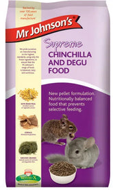 Mr Johnson's Supreme Chinchilla & Degu Pellets 900g