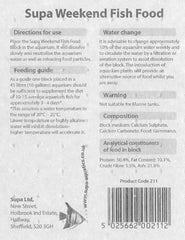 Supa Aquarium Weekend Fish Food 4x6g